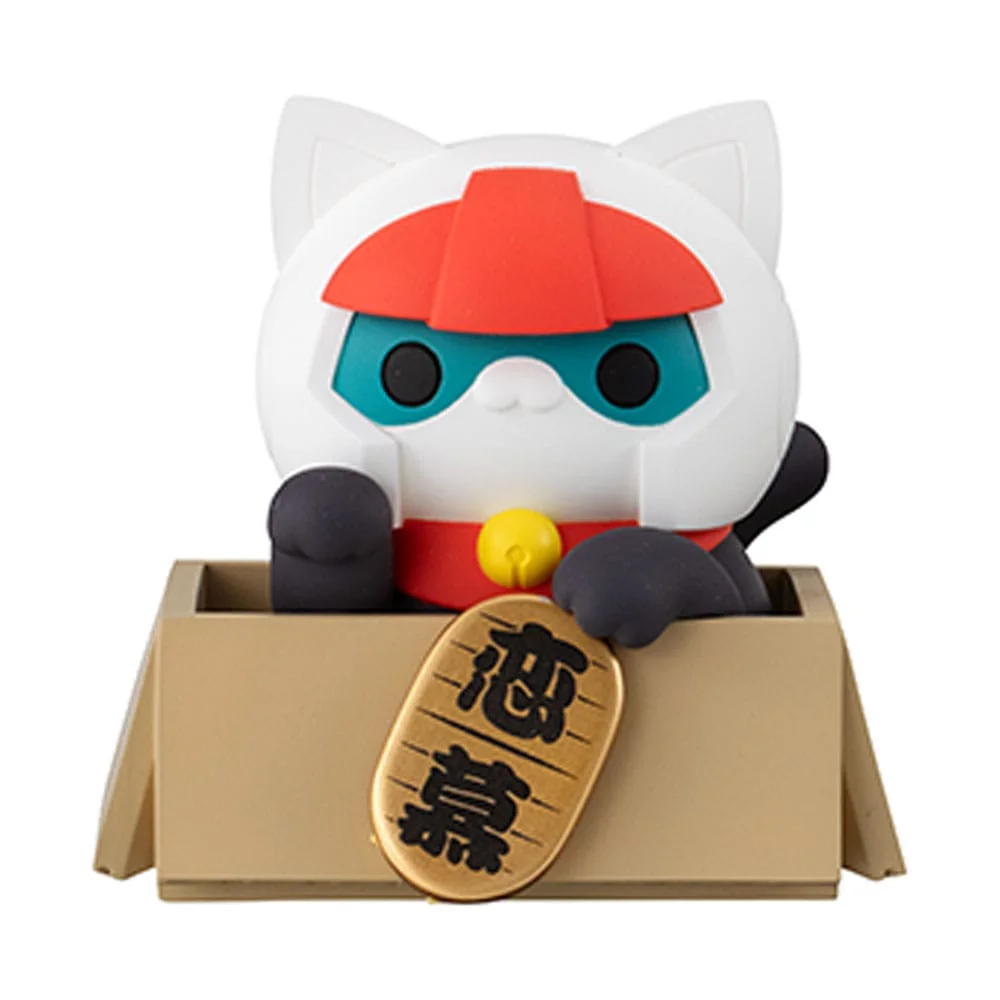 Mobile Suit Gundam Mega Cat Project Nyandam Trading Figure Luckycat 6 cm Blind Box - 1 Unidade